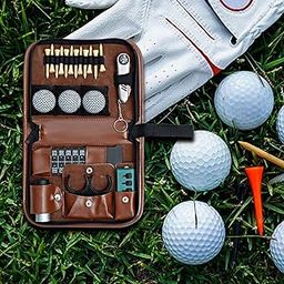 UJEAVETTE 20x Golf Accessories Gift Set Portable Unisex Waist Bag Wood Tees for Golfer-image-30