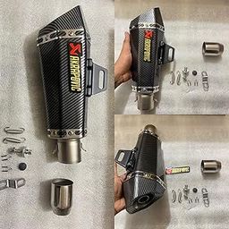 AUTO MT Full-Carbon Universal Bike AKRAPOVIC Muffler Exhaust Pipe Akrapovic Exhaust with DB Killer Universal for All Bikes (Full Carbon AKRAPOVIC Exhaust Pipe Akrapovic Exhaust WID DB Killer)-4