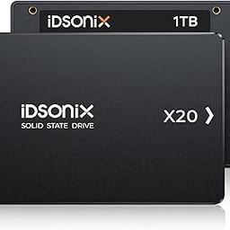 iDsonix 1TB 2.5'' SATA Internal SSD, SATA III 6GB/s Solid State Drive Up to 560MB/s, with 3D NADA Flash & Power Management, for Laptop and PC Desktop Increase Performance, X20-15