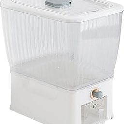 Rice Storage Container with Lid Pantry Organization for Home and Kitchen White-image-71