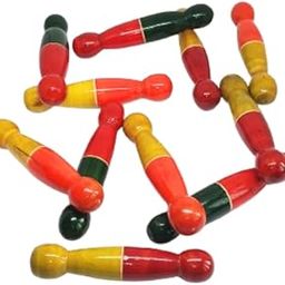 Handcrafted Wooden Bowling Ball Pins – Set of 4 Miniature Vintage Pins | Eco-Friendly Wooden Toy for Indoor Games & Home Décor-image-89