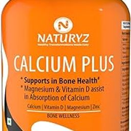 Naturyz Calcium Plus with Calcium Citrate, Vitamin D, Magnesium and Zinc Ideal Supplement for Bone Health & Joint Support of Men & Women - 120 Tablets-13