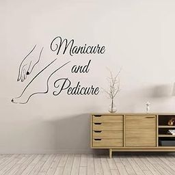 GADGETS WRAP Vinyl Nail Wall Sticker Decal Pedicure Nail Salon Manicure Art Murals Nail Salon Decoration-image-67