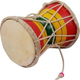 Juarez Nawaab 12.7 cm (5 Inch) Damru Hand Percussion Handmade Indian Musical Instrument-image-28
