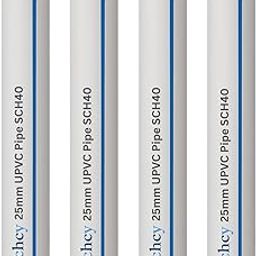 Aitchcy PVC Pipe with 25mm Outer Diameter 30 inch length | 25 mm uPVC Pipe 30inch Length | Heavy Duty Pipes for DIY Projects Furnitures & Structures (25mmPipe Pack of 4)-image-2