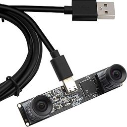 SVPRO 210fps Monochrome Global Shutter USB Camera Module - Dual Lens Synchronization - Black/White - 800P - Lightburn - OmniVision OV9281-26