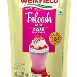 Weikfield Falooda Mix | Rose Mix | Rich, Smooth & Creamy Texture | Delicious & Refreshing Taste | Instant Falooda Mix | 200 g Pouch-image-6