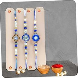 Evil Eye Rakhi for Brother, Evil Eye Rakhi Set of 3, Bhaiya Boy Men rakhi Set, Designer Rakhis for Rakshabandhan for Men, Rakshasutra for Brother Bhaiya, evil eye Thread rakhis-image-39