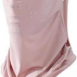 SAZ DEKOR 2xFace Mask Breathable Neck Wrap Cover for Cycling Outdoor Sport Men and Women Pink-4