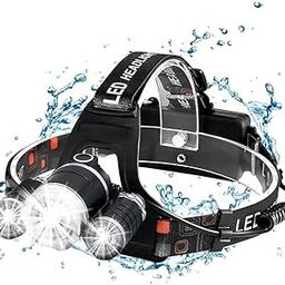 Rechargeable Headlamp, Head Lamps Outdoor Led, Ultra Light Bright Waterproof Headlight, Zoomable Headlamps Flashlight for Adults&Kids-13