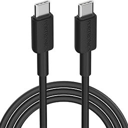 Portronics Konnect Link C Square 60W Type C to Type C Fast Charging PD Cable with 480Mbps Data Sync Compatible with Smartphones, iPhone 15 series, MacBook and Other Type C devices 1M Length(Black)-11