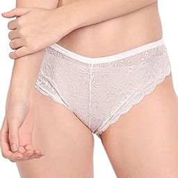 styfun Women Cotton Lycra Net Hipster Floral Lace Panty Pack of 1 Multicolor-picture-45