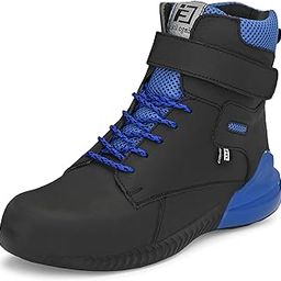 Mens Genuine Leather Steel Toe Boots with Anti Skid Sole-image-30
