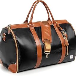 Garment Duffel Bag for Travel Convertible Weekender Bag with Shoe Compartment, Hanging Suit Carrier, and Multiple Pockets Waterproof Carry-On for Men & Women-image-97