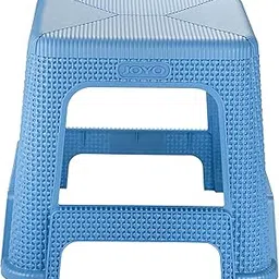 Joyo Honey Comb Patla (Medium) Design Plastic Stools, for Kitchen Home & Office | Patla for Seating (Medium), Stain Resistant Compact Design Versatile (Pleasant Blue)-picture-0