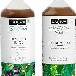 Kapiva Dia Free Juice + Get Slim Juice | Ayurvedic Combo for Blood Sugar Control and Holistic Weight Management (1L+1L)-6