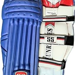 SS Cricket Batting Leg Guard Test Opener Blue Colour Pads Size Adult-image-29