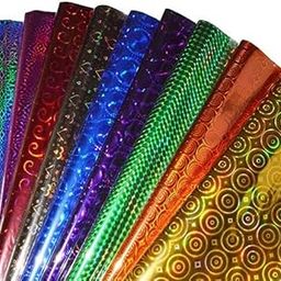 Accuprints Pack of 60 Holographic Gift Wrapping Paper Sheet | Size 64 X 45 cm |- Gift Paper - Gift Wrap Roll (Multicolor 60)-32