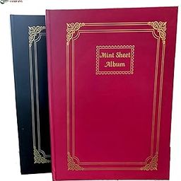 ISC ~ Mint Sheet Album, 48 Pages, Extra Large [Size 35 x 25 cm], for Postage Stamp Sheets, White Card Sheets & Glassine Paper ~ STAMPEX | Stamp Album-picture-14