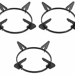Gas Stove Heavy Duty Pan Support Round Shape for All Glass Top Gas Stove Black (Pack of 3)-image-81