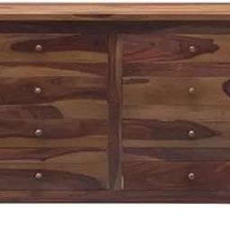 AADITYA CRAFTS Solid Sheesham Wooden Chest of Drawers for Living Room, Bedroom Office | Free Standing Buffet Cabinet with 8 Drawers Storage | Natural Finish-image-2