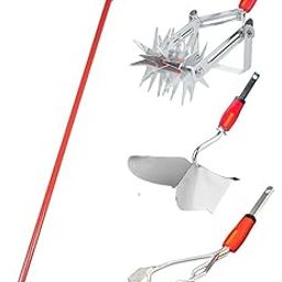 Fieldstar 3-Piece Gardening Tool Attachment Set with 4 Ft Handle | Heavy-Duty Iron Tools for Cultivating, Weeding & Ridging | Garden Hoe Kit – Made in India-image-46
