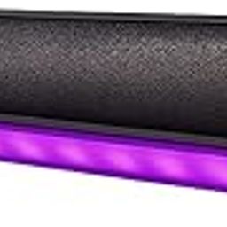 Refindmen Essentials Bluetooth Sound Bar with RGB Lights, 5000mAh Battery, USB/AUX Input, Wireless Portable Speaker for TV, Laptop, Phone (Black)-26