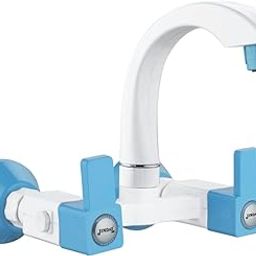 JINDAL PTMT Sink Mixer with Wall Flange/PTMT Sink Mixer/Wall Mounted Sink Mixer Tap/Plastic Sink Mixer Tap/Glossy Finish/Blue/(Pack of 1/Sqaure Plus 0182B-image-31