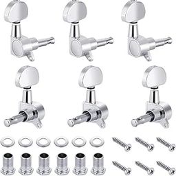 6 Pieces Sliver Dei Casting Machine Heads Knobs Guitar String Tuning Peg (3 for Left + 3 for Right) for ACOUSTIC GUITAR/SEMI Electric/ELECTRIC/-image-68