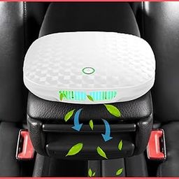 SR CREATION Car Air Purifier with HEPA Filter, Remove 99.9% of Dust, Smoke, Odors, and Harmful Particles, Ideal for Car Office Bedroom, Fresh Plant Fragrance, Type-C Cable (White)-image-33