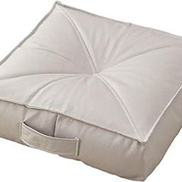 UJEAVETTE Floor Cushion Meditation Cushion Thicken Chair Pad for Tatami Indoor Bedroom Gray-image-22