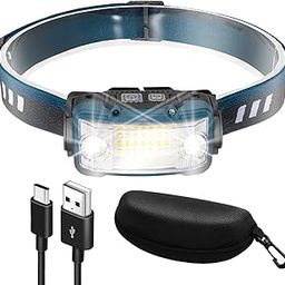 Cercano Headlight, USB Rechargeable, Neck Light, High Brightness, USB, Ultra Wide Angle, Lightweight, Compact, Equipped with Sensor, LED, Disaster Prevention, Waterproof, Camping, Climbing, Hiking,-26