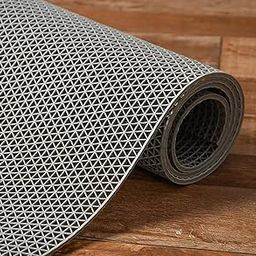 Purav Light Waterproof Rubber Mat with Holes for Bathroom Floor Anti Skid Anti Slip Multipurpose Home Entrance Rainmat, 2x1.4 feet, Grey-picture-15