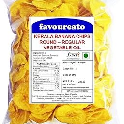 Favoureato Kerala Banana Chips – Round – Regular – Vegetable Oil – 500 gm-image-71