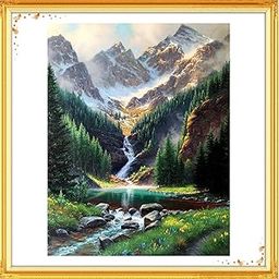 Cross Stitch Embroidery Kit, Anchor Cross Stitch Kit Anchor Stitching Kit for Cross Stitch Enthusiasts, Stitch Kit with Landscape, 11CT 36x46cm Perfect for Art Home Decoration-image-81