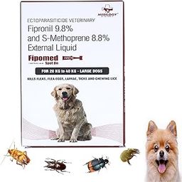 Medilogy Biotech Dog Spot on Solution 2.68ml for Prevention & Effective Control of Flea, Tick & Chewing Lice Treatment for Dogs Weighing from 20kgs to 40 kgs-Pack of 1-image-79
