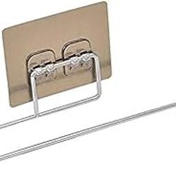 Zollyss Paper Towel Holder with Magic Adhesive Pad, Kitchen Paper Roll Holder Wall Mount, Stainless Steel Self Adhesive Wall Mount Towel Bar for Kitchen Bathroom-image-63