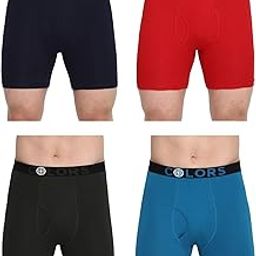 Men's Cotton Solid Trunks (Pack of 4) (Colors112-N1-R1-Olv1-PBL1-100_Multicolor10-image-71
