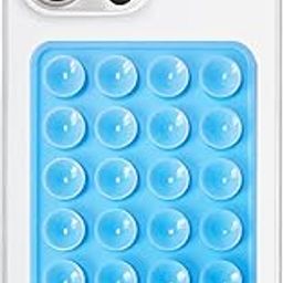 Bold Byte Phone Holder Suction Phone Case | Suction Phone Case, Anti-Slip Silicone Sticky Pads, Multipurpose Hands-Free Mount for Selfies, Videos, Shower, Car Dashboard (Sky Blue)-image-40