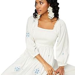 max Women's Cotton A-Line Midi Dress-picture-7