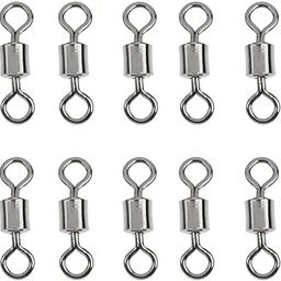 Fishing Swivels Rolling Swivel Connector with Ball Bearing Solid Rings 12#-picture-29
