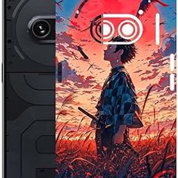 AtOdds Mobile Skin Sticker Wrap | Compatible for Nothing Phone 2A | Scratchproof Matte Finish | Full Coverage for All Sides & Camera Protection (Tanjiro)-image-91