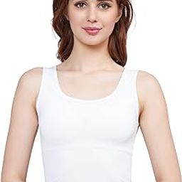 Women's Padded Slip Relaxed Fit Camisole Workout Crop Top-image-36