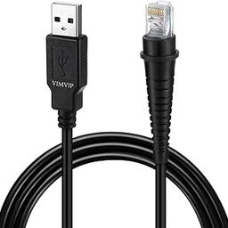 VIMVIP 6FT USB Cable for Honeywell Metrologic BarCode Scanners MS5145 MS7120 MS9540 MS7180 MS1690 MS9590 MS9520 Black-image-27