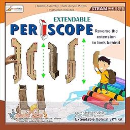 StepsToDo DIY Periscope Making Kit - Make Your Own Spy Periscopes Set, Reflection Scientific Building Set for Kids, Beige-21