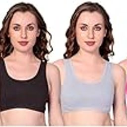 Texello Girls Training/Non Padded Bra Beginner Bras, Sports Bras, Teenager Bra for Girls/Kids Half Slip & Cropped Camisole- Pack of 6-image-8