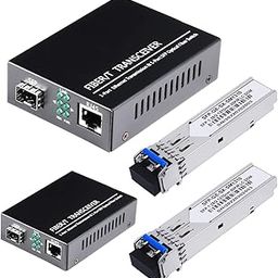 2 Pack 1.25G/s Bidi Gigabit Single-Mode Fiber to Ethernet Media Converter with 2PCS Bidi SFP LC Dual Transceiver Module Included, 10/100/1000Base-Tx to 1000Base-LX SMF RJ45 to SFP Slot up to 550M-picture-22