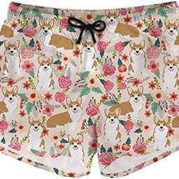 Board Shorts Women's Swimwear Plus Size Summer Hawaii Pineapple Leave Swimwear Swim Trunks S-4XL-image-8