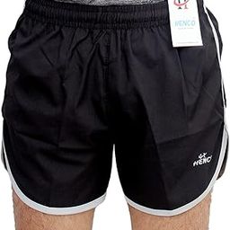 HENCO Apple Cut Athletic Short/Half Pent for Multi Sports, Yoga, Running, Volleyball, Tennis, Cycling, Badminton, Gym & Fitness Wear for Men/Women, Boy/Girl (Black, X-Large - 42 inches)-picture-14
