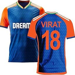 T20 World Cup Jersey Virat 2024/2025 (Kid's, Boy's & Men's)-image-6